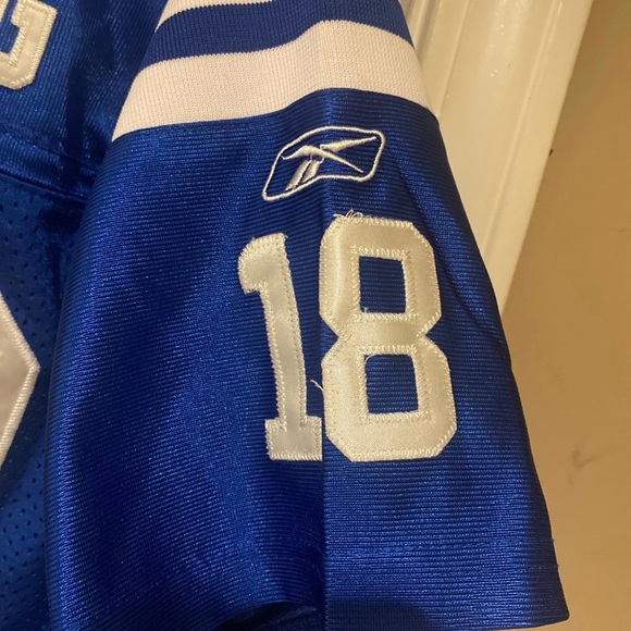 Vintage #18 Peyton Manning Reebok Onfield Colts Jersey Youth Size Medium - Picture 3 of 8